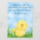 Recherche de chick baby shower invitations Printemps