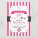 Recherche de princesse pirate invitations D'anniversaire