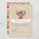 Recherche de deer baby shower fille invitations Boho