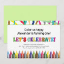 Recherche de crayons invitations Pour enfants