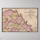 Recherche de carte du comté posters Pennsylvanie
