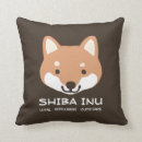 Recherche de shiba coussins Chien de dessin animé