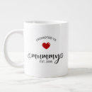 Recherche de nouvelle grand maman tasses Typographie