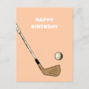 Recherche de golfeurs cartes postales Rétro