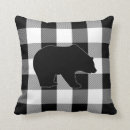 Recherche de plaid noir et blanc coussins Rustique