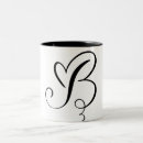 Recherche de lettre b tasses Noir et blanc
