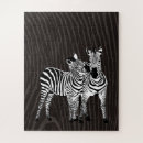 Recherche de rayures de zèbre puzzles Blanc