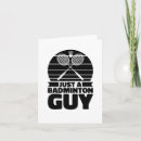 Recherche de raquette de badminton vœux cartes J'aime le badminton