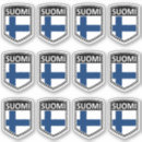 Recherche de drapeau finlandais autocollants Suomi