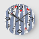 Recherche de oiseau noir et blanc horloges Bleu