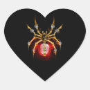 Recherche de araignée rouge autocollants Noir