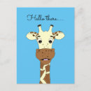 Recherche de dessin girafe cartes postales Mignon