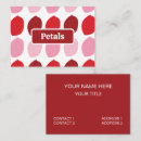 Recherche de pétales cartes visite Pétales de fleurs
