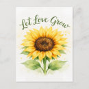 Recherche de conception florale cartes postales Tournesol