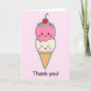Recherche de glace kawaii vœux cartes Jeune fille