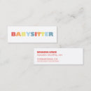Recherche de baby sitting cartes visite Enfant