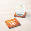 Recherche de basket balls dessous de verres Orange
