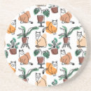 Recherche de dessin au trait dessous de verres Chat