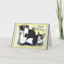 Recherche de deux chats vœux cartes Pour enfants
