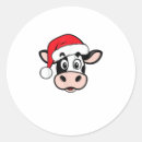 Recherche de vache père noël autocollants Animal de ferme