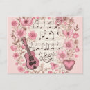Recherche de note musicale cartes postales Musique de feuille