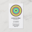 Recherche de concentration cartes visite Cercles concentriques