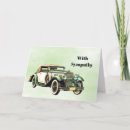 Recherche de vieille automobile vœux cartes Vintage