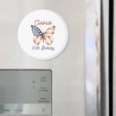 Recherche de juillet quatre magnets Bleu
