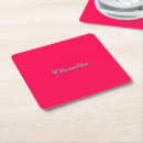 Recherche de rose fuchsia de dessous de verres Moderne