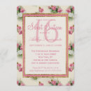 Recherche de vintage 16ans anniversaire invitations Pays