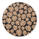 Recherche de feuille tropical boutons et poignées de porte Monstera