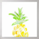Recherche de ananas posters Jaune et vert