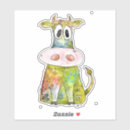 Recherche de vache blanche autocollants Animal de ferme