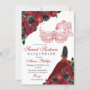 Recherche de masque rouge invitations Mis quince