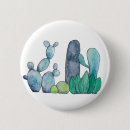 Recherche de cactus mignon badges Bleu