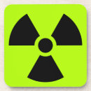 Recherche de symbole radioactif dessous de verres Nucléaire