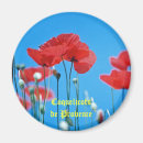 Recherche de coquelicots magnets Bleu