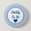 Recherche de bleu royal et blanc badges Papa à être