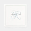 Recherche de dusty blue mariage serviettes Initiales