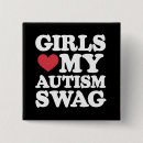 Recherche de autiste carrés badges Sensibilisation