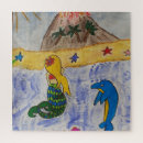 Recherche de volcan puzzles Enfants
