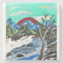 Recherche de rivière dessous de verres Montagnes