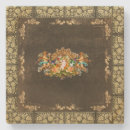 Recherche de collage vintage dessous de verres Fleurs