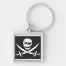 Recherche de drapeau pirate porteclés Squelette