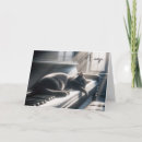 Recherche de piano anniversaire cartes Chat