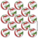 Recherche de vert rouge autocollants Pour enfants