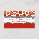 Recherche de fraises rouges cartes visite Rose