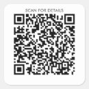 Recherche de information autocollants Code qr