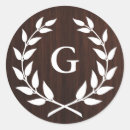 Recherche de laurel wreath autocollants Monogramme