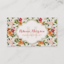 Recherche de floral vintage cartes visite Maquilleur